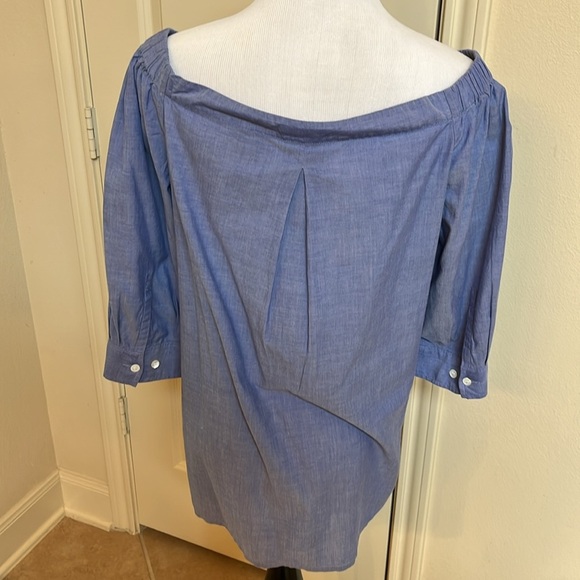 Theory periwinkle top - Picture 4 of 10